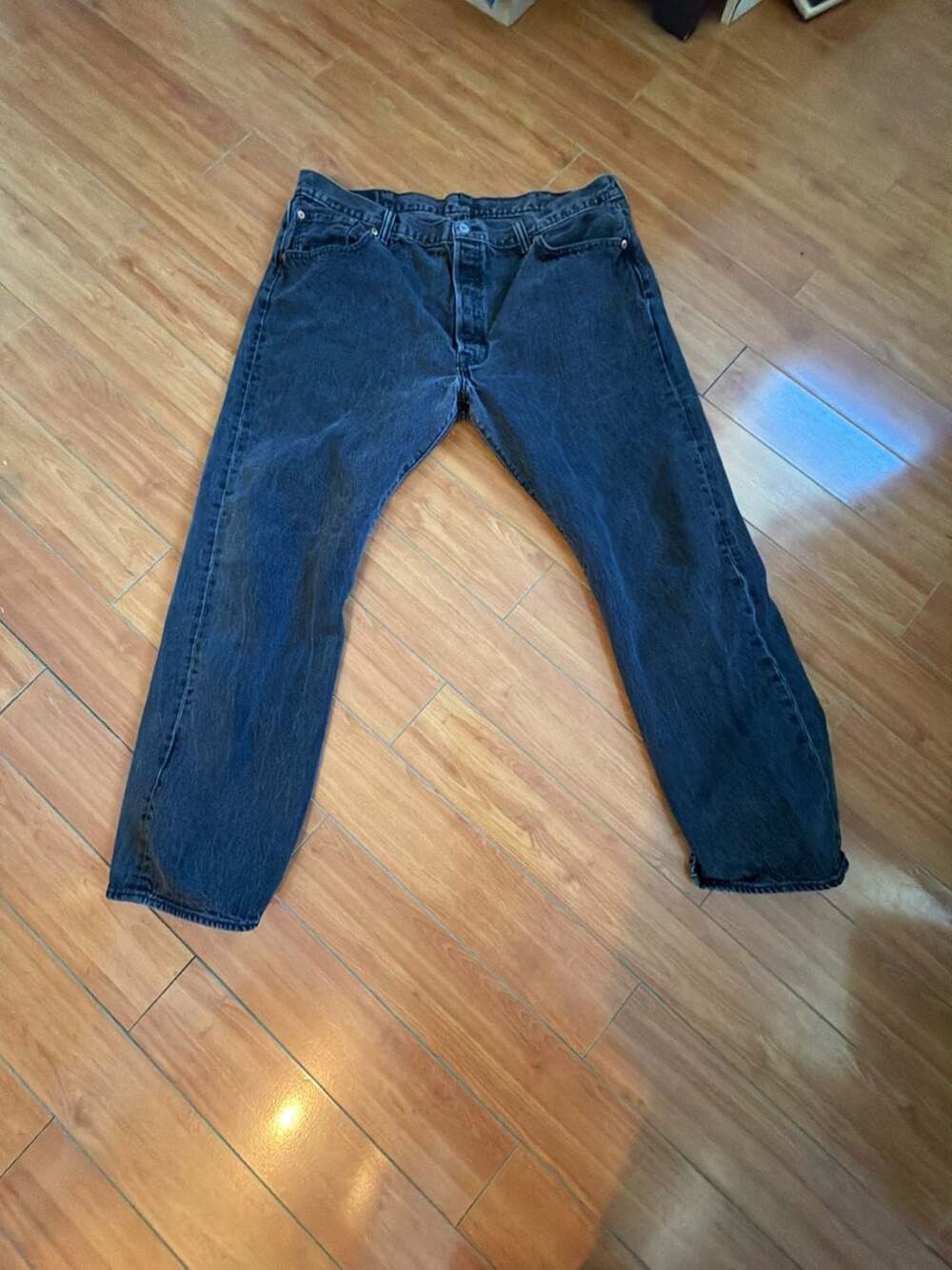 Levi's 501 Original Fit Button Fly Jeans Black 42x30